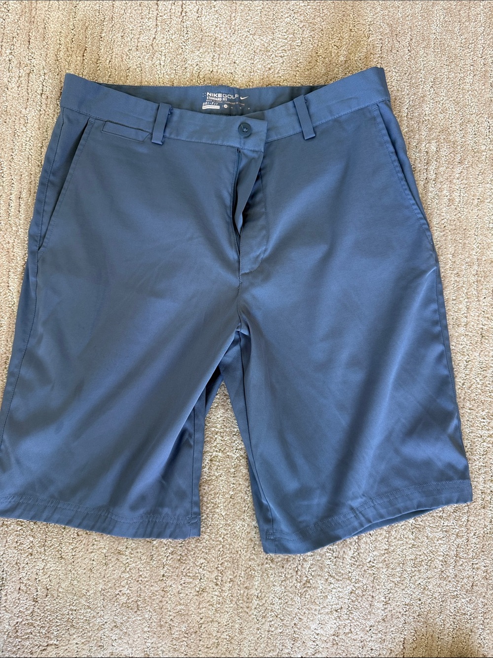 Nike Men's Navy Flat Front Performance Shorts